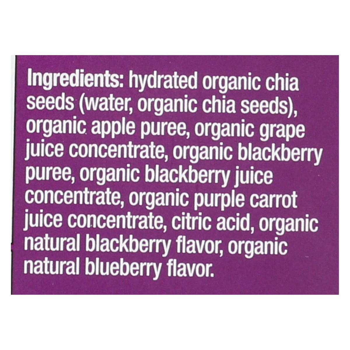 Mamma Chia Vitality Squeeze Snack, Blackberry Bliss, 3.5 oz (Case of 16)