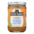 Once Again Crunchy Almond Butter, 16 oz (Case of 6)