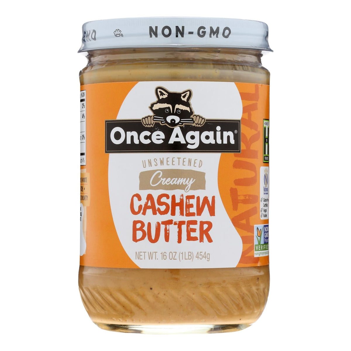 Once Again Cashew Butter (Pack of 6 - 16 Oz.)
