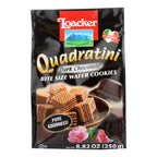 Loacker Quadratini Dark Chocolate Wafer Cookies (Pack of 6 - 8.82 Oz.)
