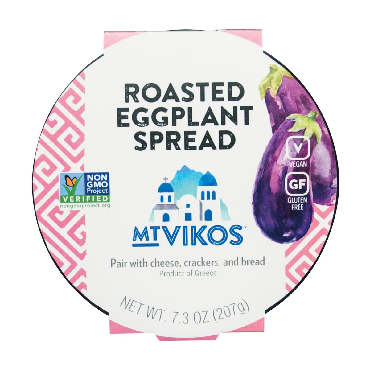 Mt. Vikos Roasted Eggplant Spread, 7.3 oz (Case of 6)