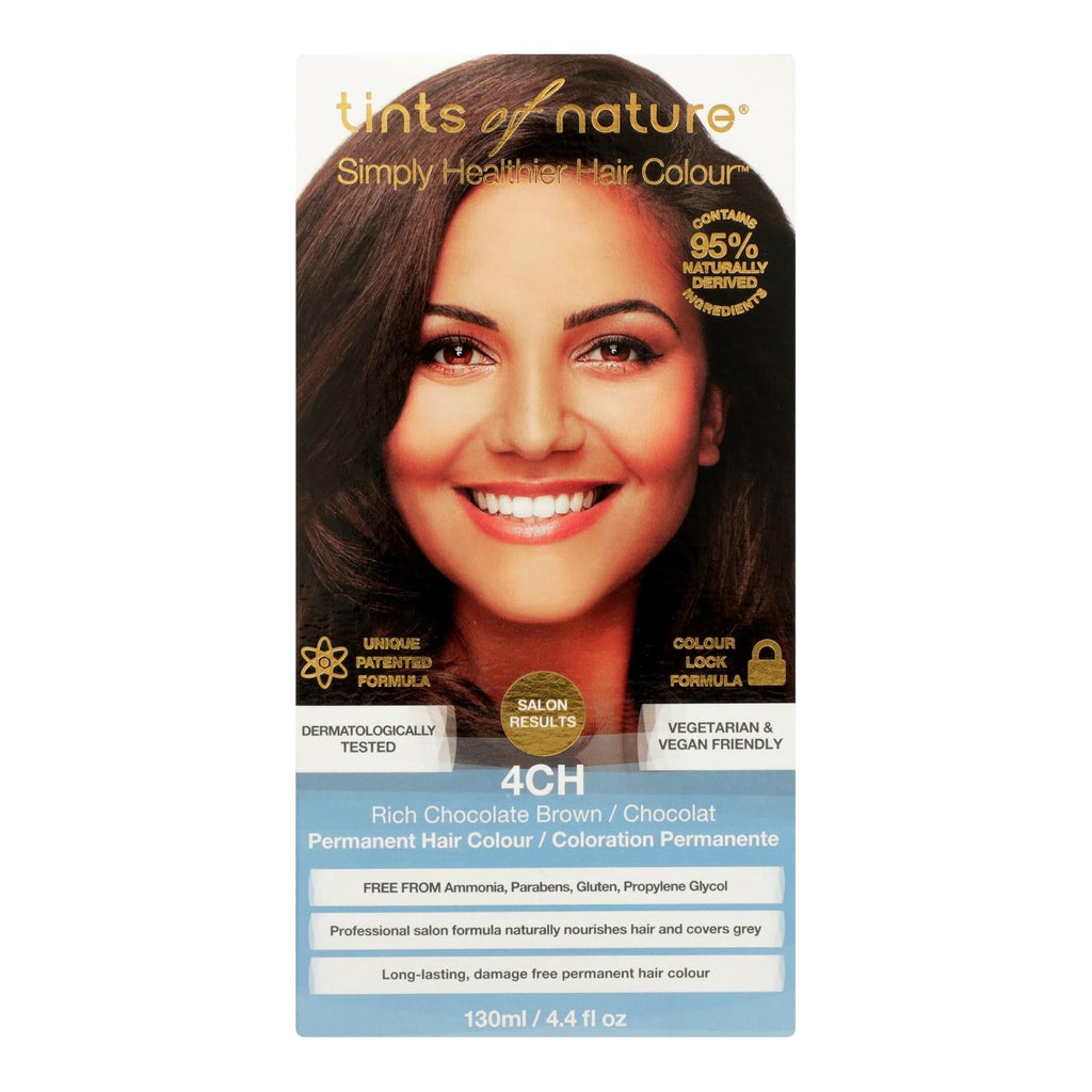 Tints of Nature 4CH Rich Chocolate Brown Hair Color, 4.4 fl oz