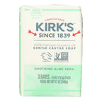 Kirk's Coco Castile Bar Soap, Aloe Vera, 0.75 oz (Case of 3)