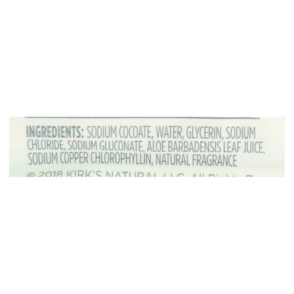 Kirk's Coco Castile Bar Soap, Aloe Vera, 0.75 oz (Case of 3)