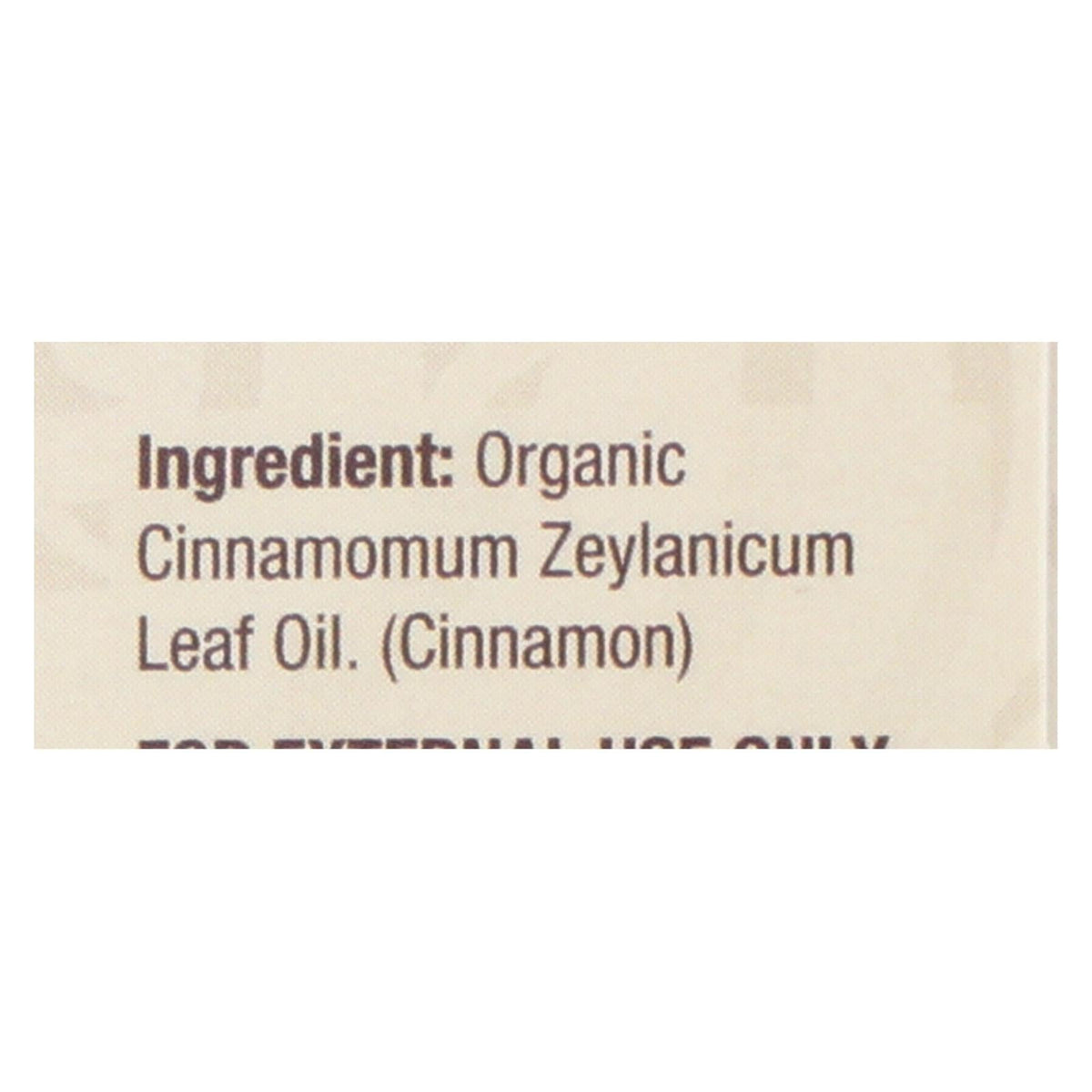 Nature's Answer Organic Cinnamon Essential Oil, 0.5 oz