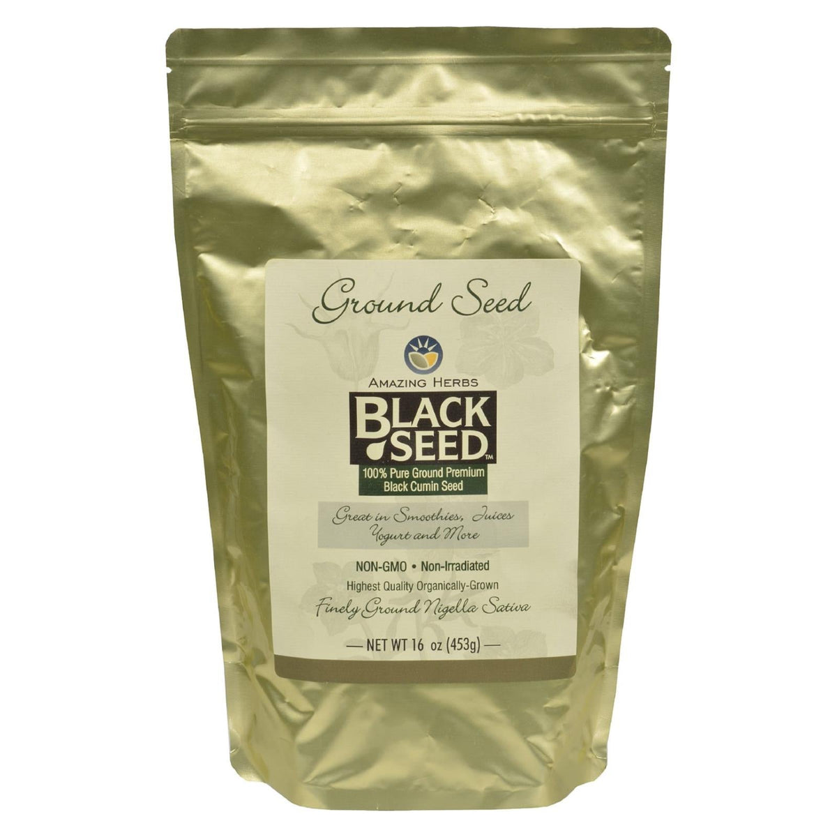 Amazing Herbs Ground Black Seed, 16 oz
