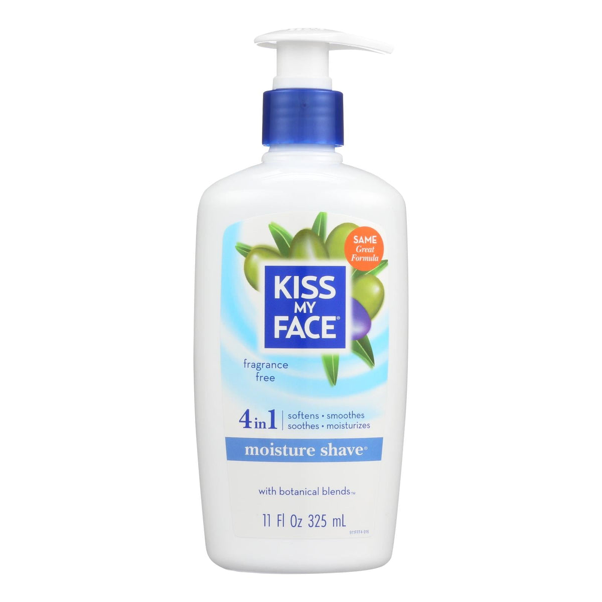 Kiss My Face Moisture Shave, Fragrance Free, 11 fl oz