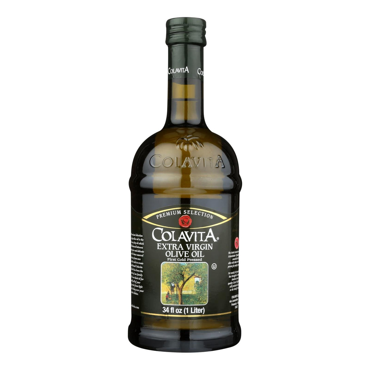 Colavita Premium Extra Virgin Olive Oil, 33.8 fl oz (Case of 6)