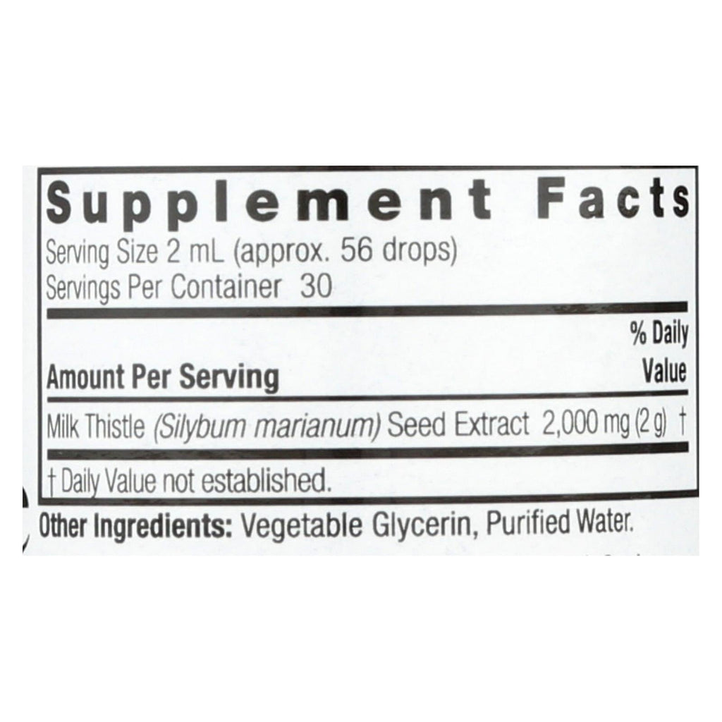 Nature's Answer Alcohol Free Milk Thistle, 2 fl oz