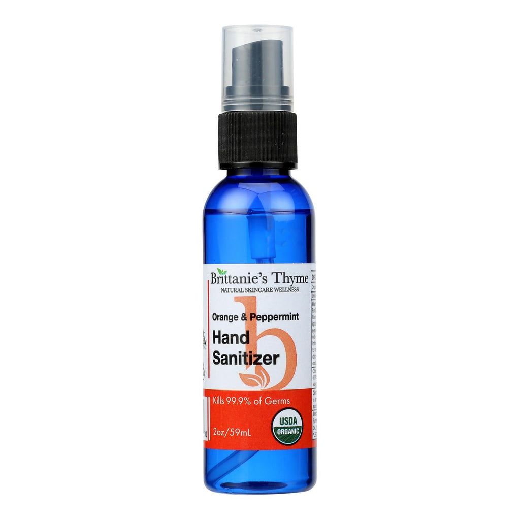 Brittanie's Thyme Organic Hand Sanitizer (Pack of 2 Oz. Orange)