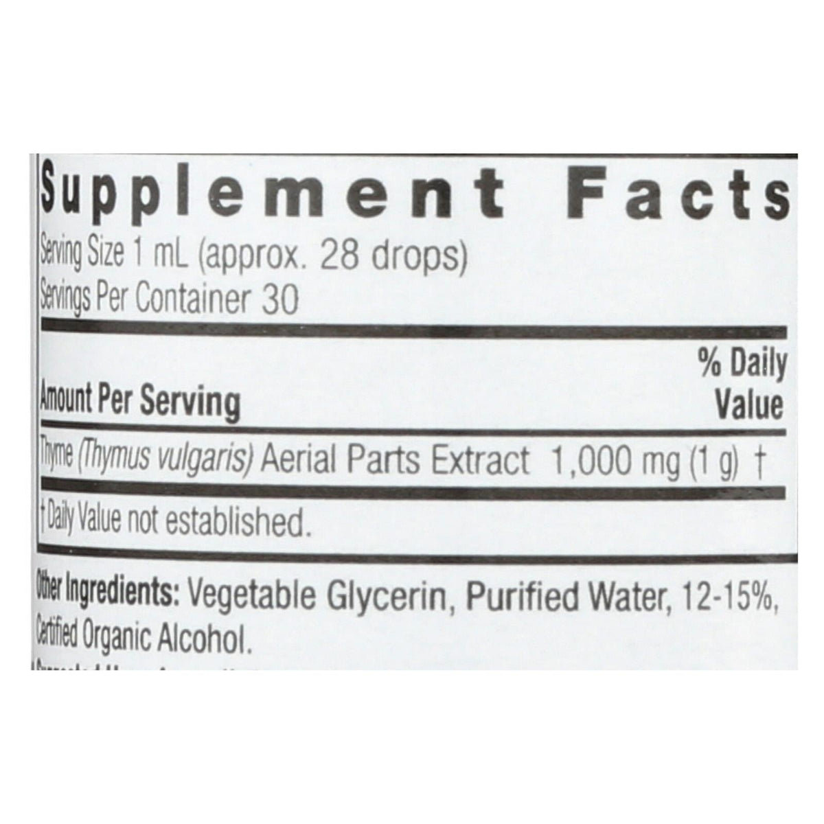 Nature's Answer Thyme (1 Oz.)
