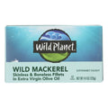 Wild Planet Wild Mackerel Fillets in Extra Virgin Olive Oil (Pack of 12 - 4.375 oz.)