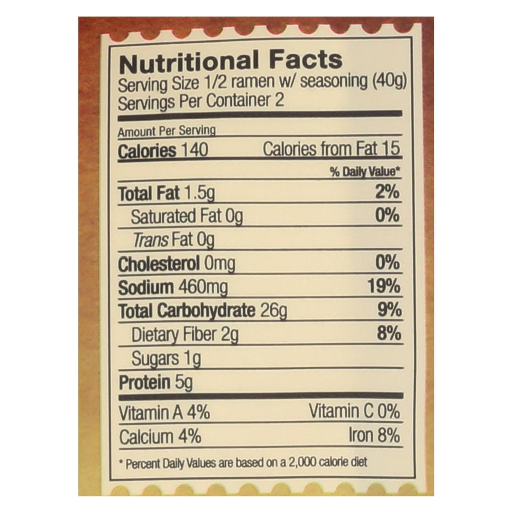 Lotus Foods Organic Millet & Brown Rice Ramen with Miso Soup, 2.8 oz (Case of 10)