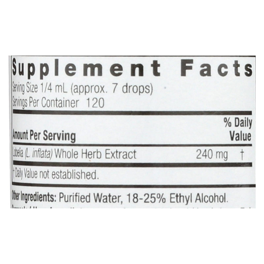 Nature's Answer Organic Alcohol Lobelia Herb (1 Oz.)