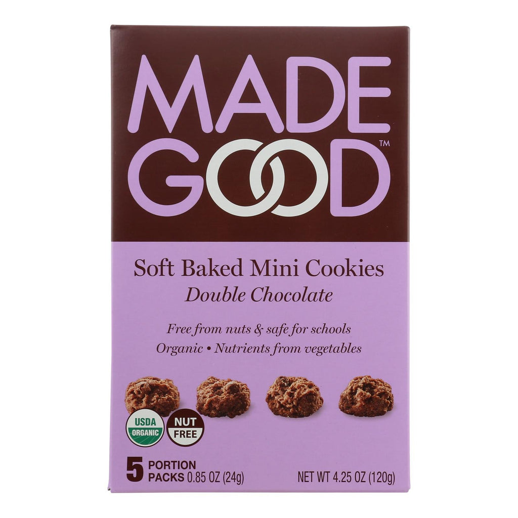 Made Good Soft Baked Mini Cookies - Double Chocolate (Pack of 6) - 4.25 Oz.
