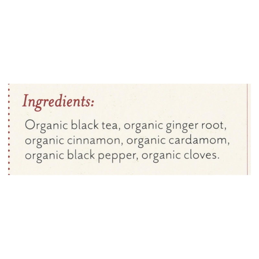 Rishi Organic Masala Chai, 15 ct (Case of 6)