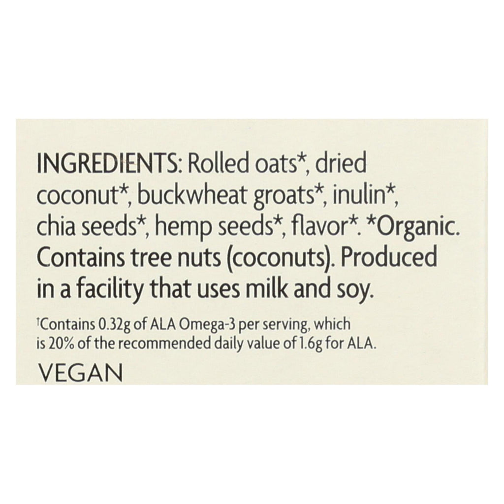 Nature's Path Organic Qi'a Superfood Creamy Coconut Hot Oatmeal, 8 oz (Case of 6)