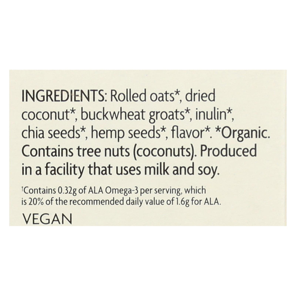 Nature's Path Organic Qi'a Superfood Creamy Coconut Hot Oatmeal, 8 oz (Case of 6)