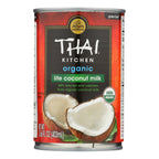 Thai Kitchen Organic Lite Coconut Milk, 13.66 fl oz (Case of 12)