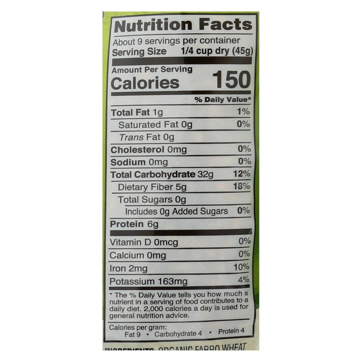 Nature's Earthly Choice Italian Pearled Farro, 14 oz (Case of 6)