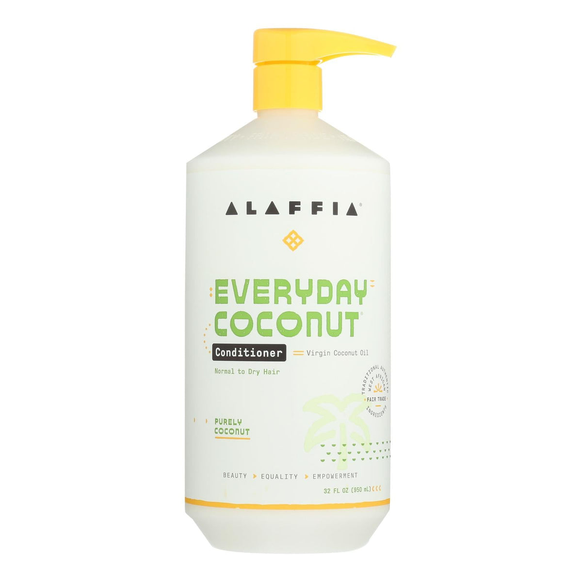Alaffia Everyday Conditioner  - Coconut and Ginger, 32 Fl Oz.