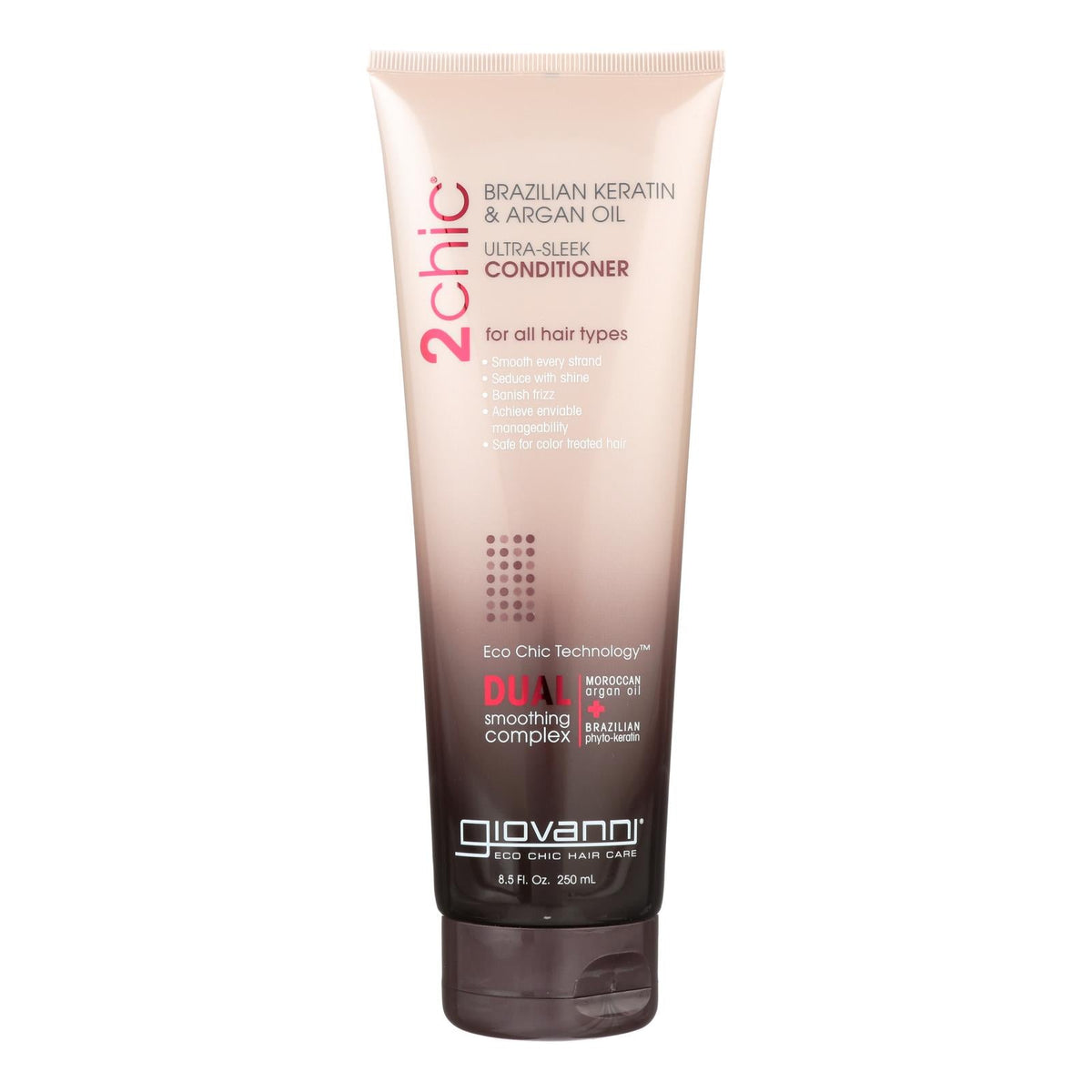 Giovanni 2chic Ultra-Sleek Conditioner with Brazilian Keratin & Argan Oil, 8.5 fl oz