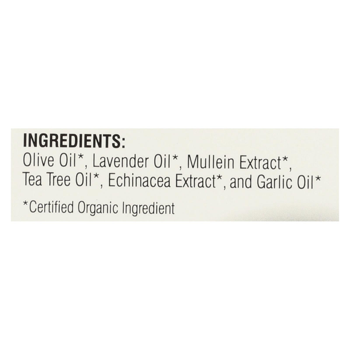 Wally's Natural Products Ear Oil  - Organic