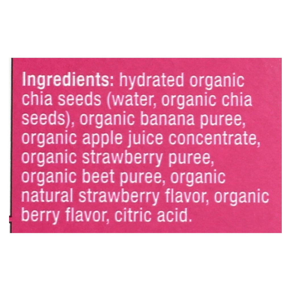 Mamma Chia Strawberry Banana Squeeze Vitality Snack, 3.5 oz (Case of 16)