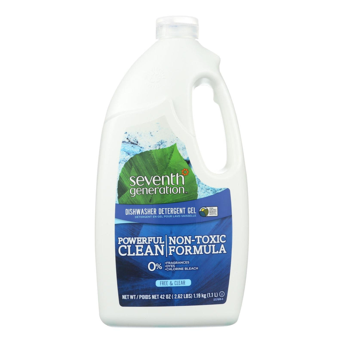 Seventh Generation Free & Clear Automatic Dishwasher Gel, 42 fl oz (Case of 6)
