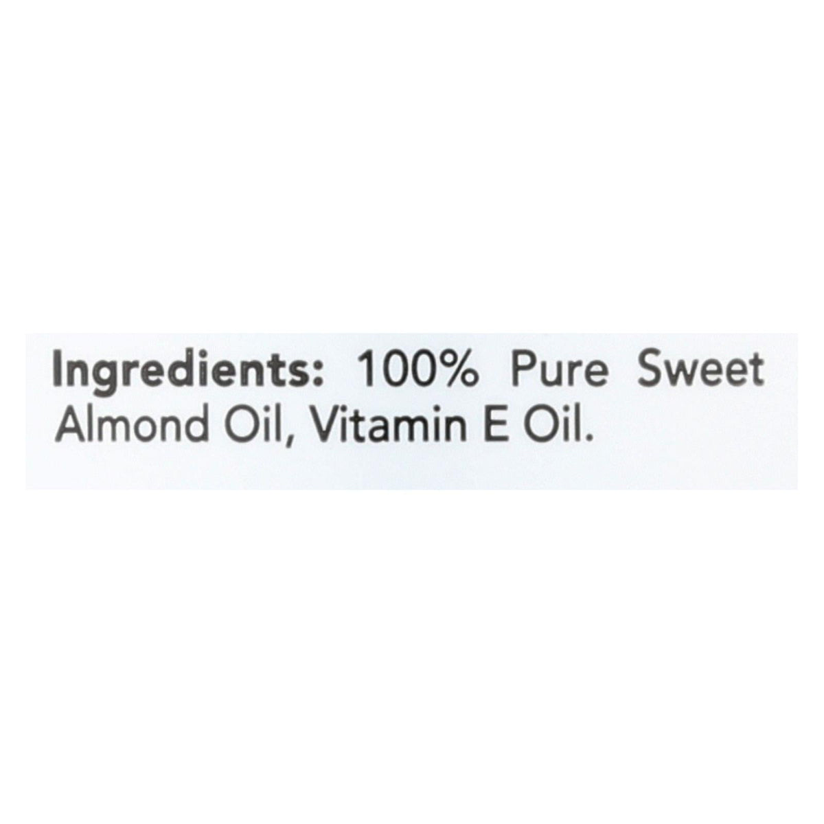 Hobe Labs Hobe Naturals Sweet Almond Oil (4 Fl Oz)