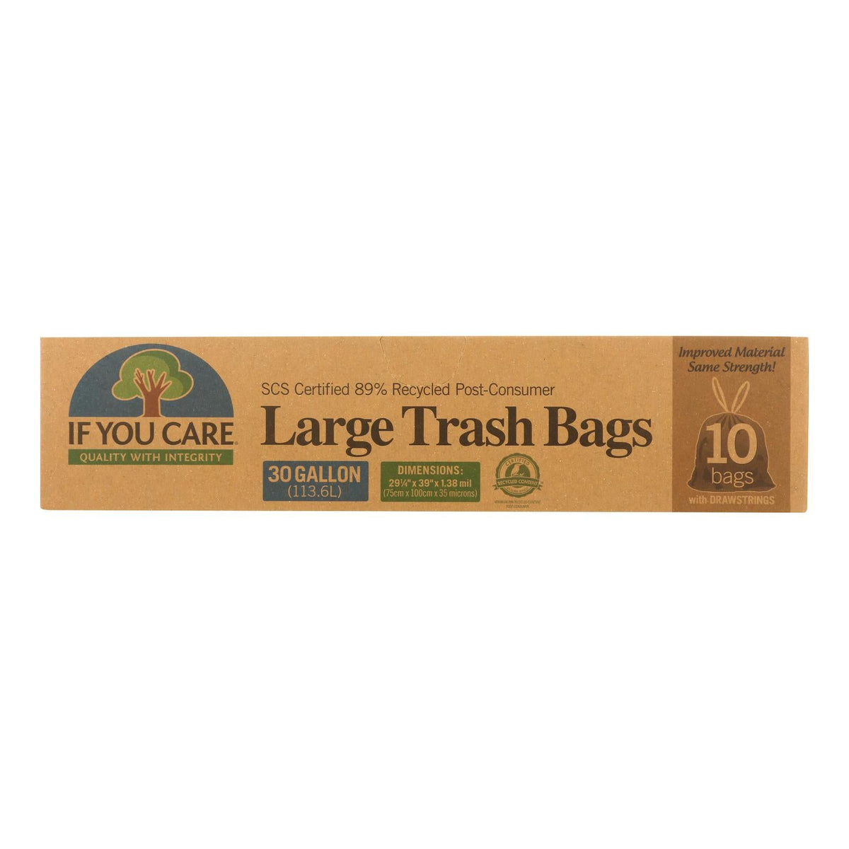 If You Care Recycled Trash Bags, 10 ct (Case of 12)