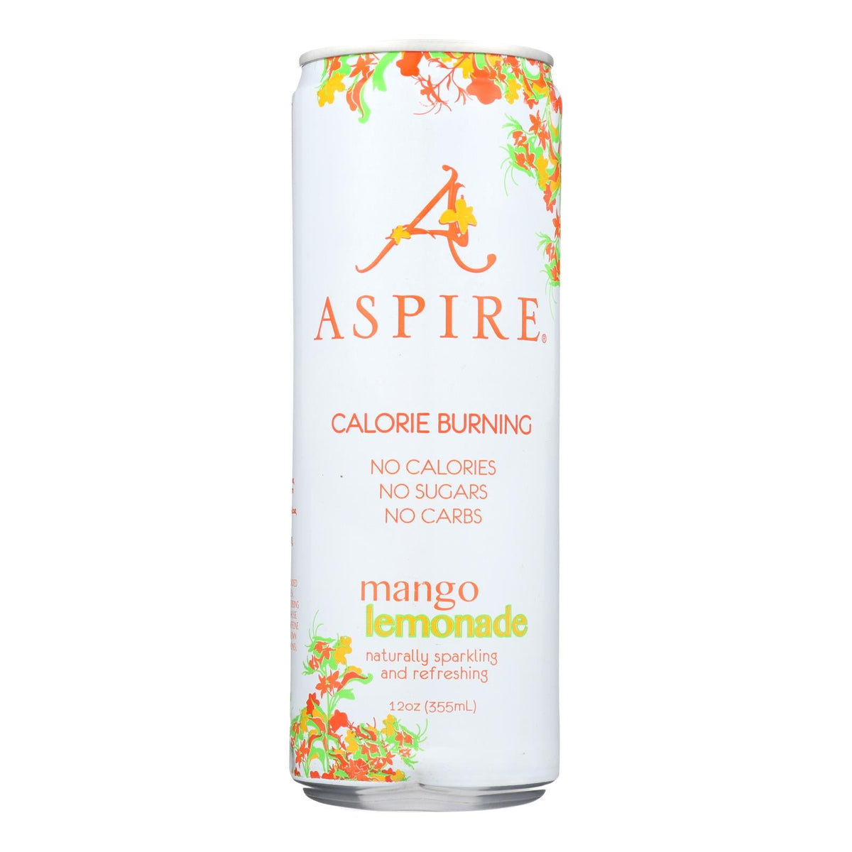 Aspire Healthy Energy Sparkling Mango Lemonade, 12 oz (Case of 12)