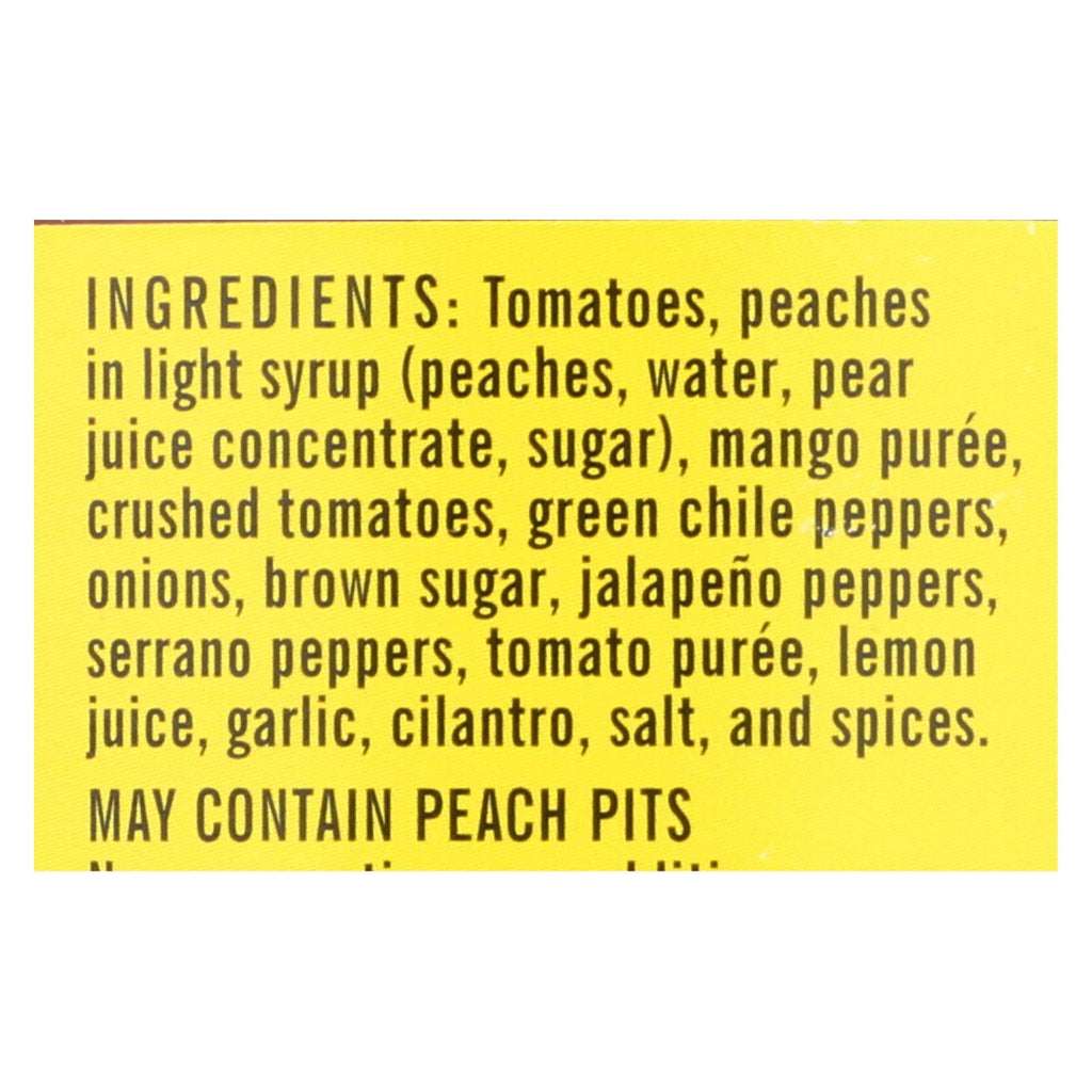 Desert Pepper Trading Medium Hot Peach Mango Salsa (Pack of 6 - 16 Oz.)