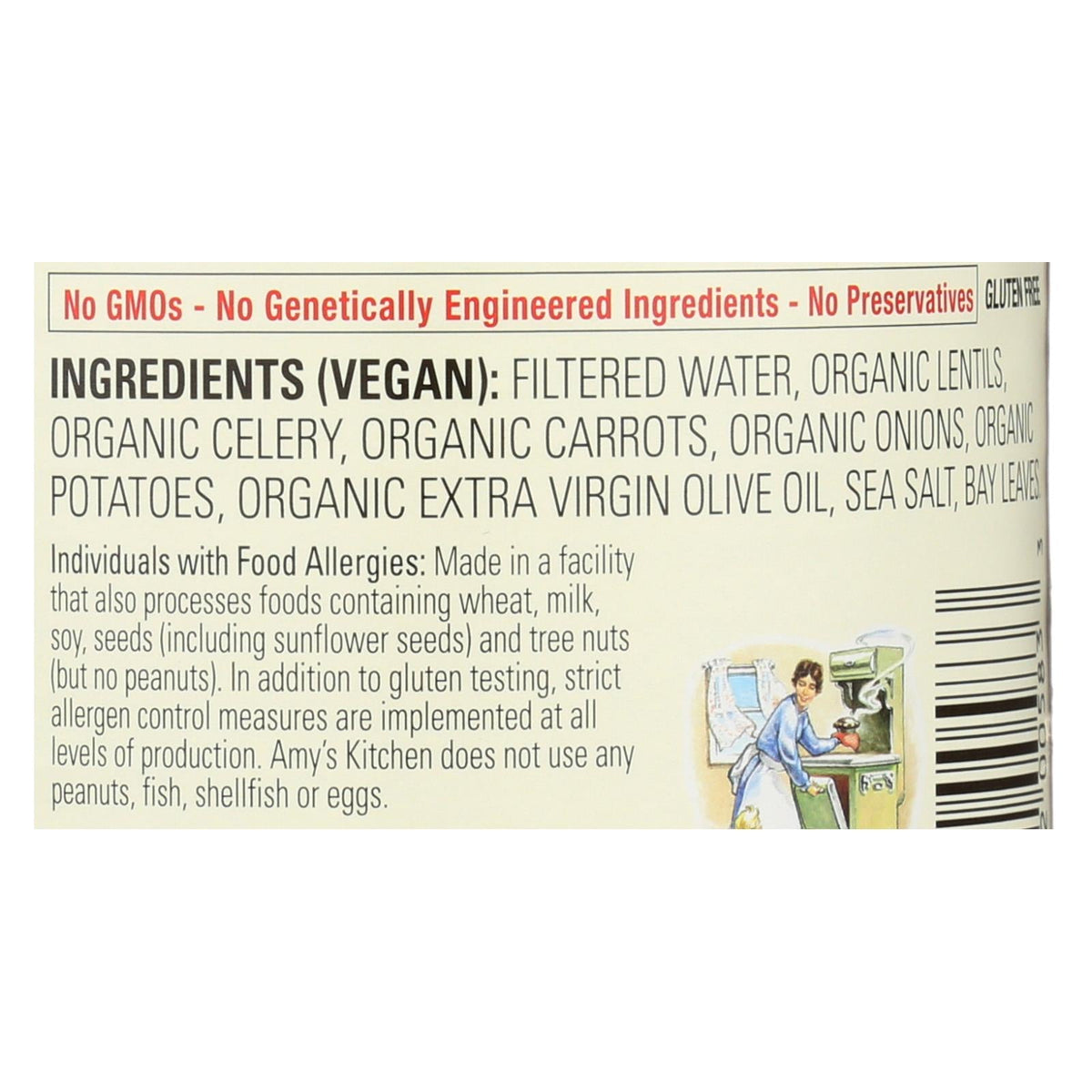 Amy's Organic Low Sodium Lentil Soup, 14.5 oz (Case of 12)