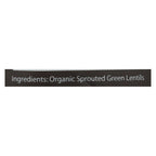 truRoots Organic Sprouted Green Lentils, 10 oz (Case of 6)