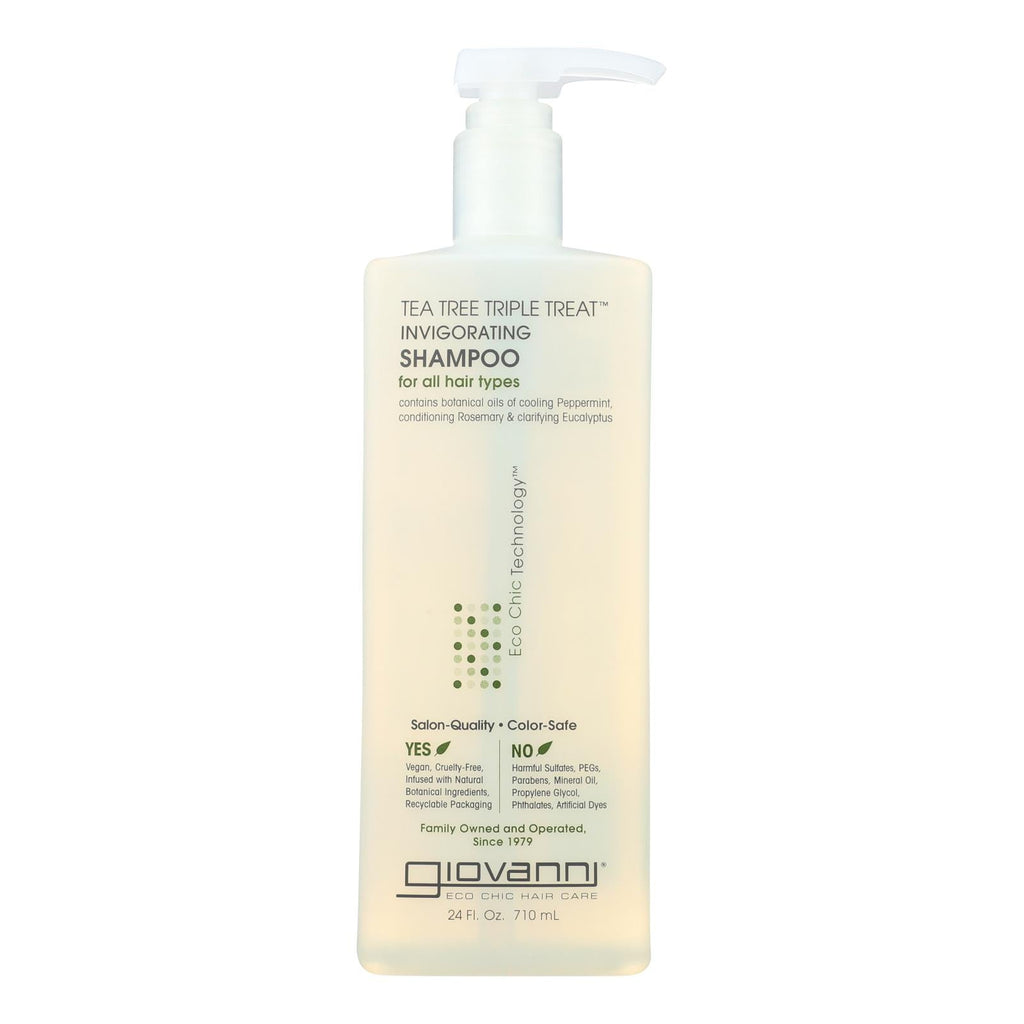 Giovanni Invigorating Tea Tree Shampoo, 24 fl oz