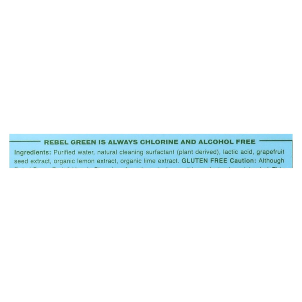 Rebel Green Fruit & Veggie Cleaning Wipes, 17 fl oz (Case of 12)