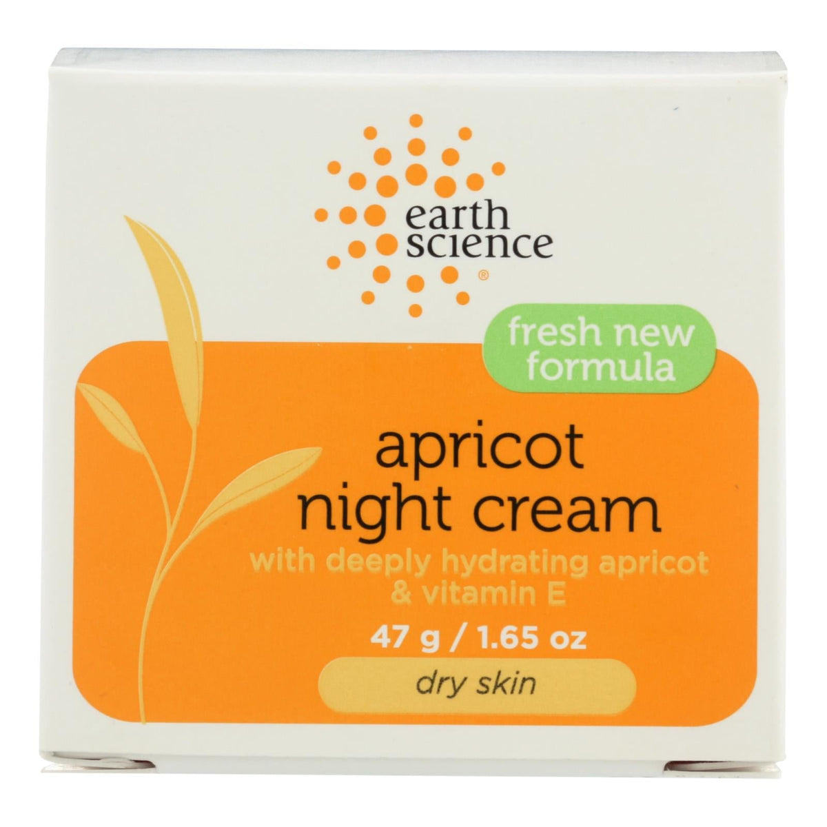 Earth Science Apricot Night Cream, 1.65 oz