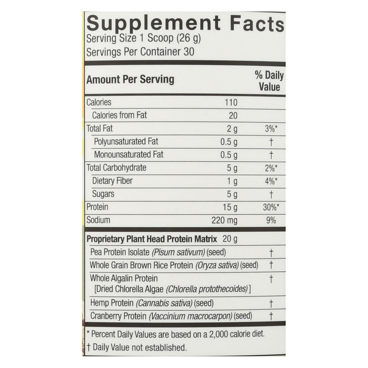 Genceutic Naturals Plant-Based Protein - Vanilla (Pack of 1.65 Lbs)