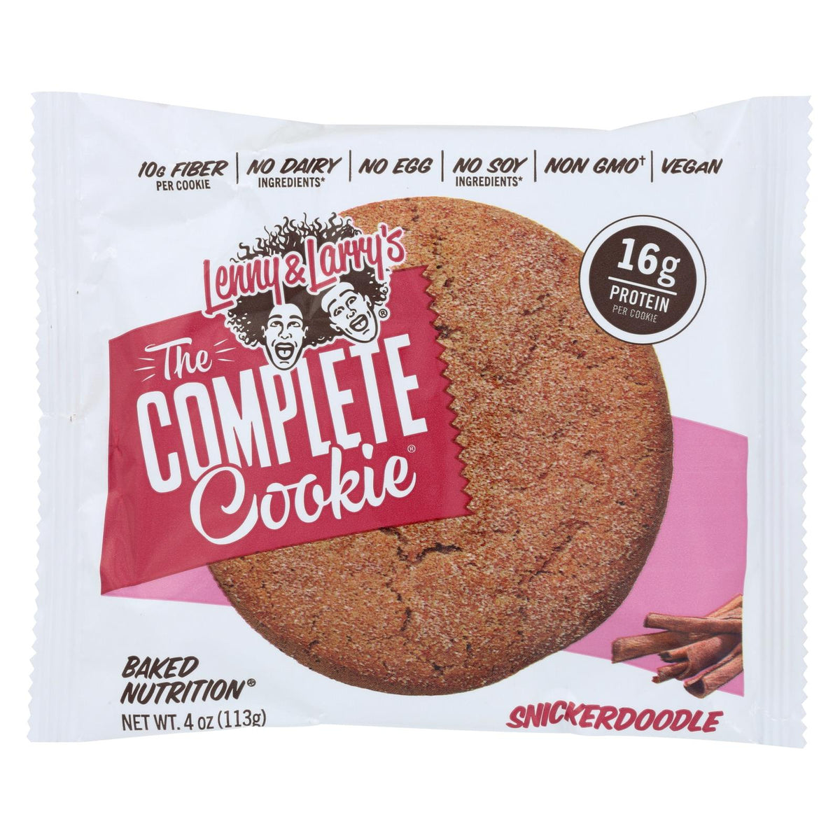 Lenny & Larry's Cinnamon Snickerdoodle Cookie, 4 oz (Case of 12)