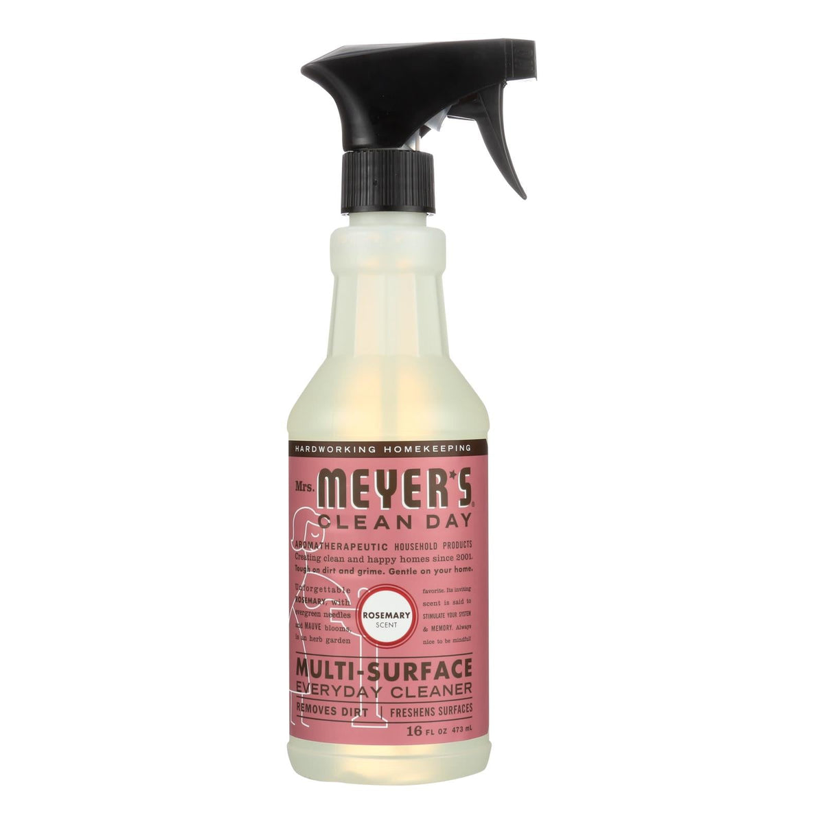 Mrs. Meyer's Clean Day Rosemary Multi-Surface Everyday Cleaner, 16 fl oz (Case of 6)