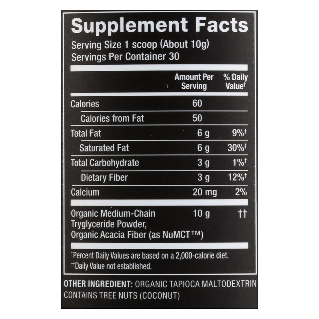 Nutiva MCT Powder  - 10.6 Oz