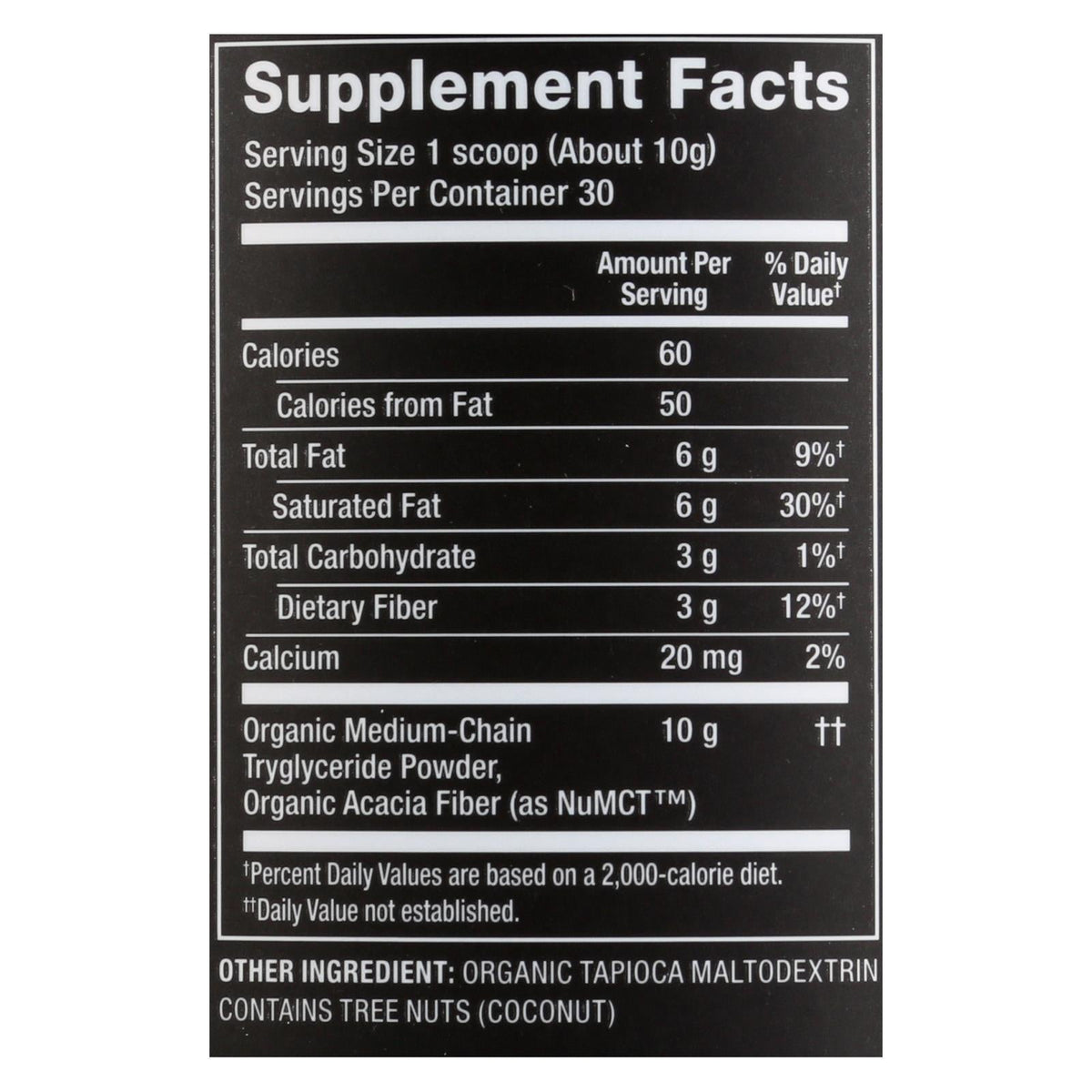 Nutiva MCT Powder  - 10.6 Oz