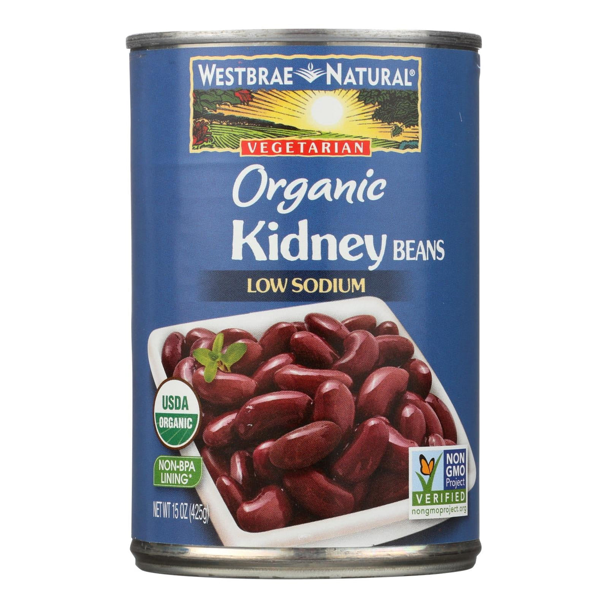 Westbrae Natural Organic Kidney Beans, 15 oz (Case of 12)