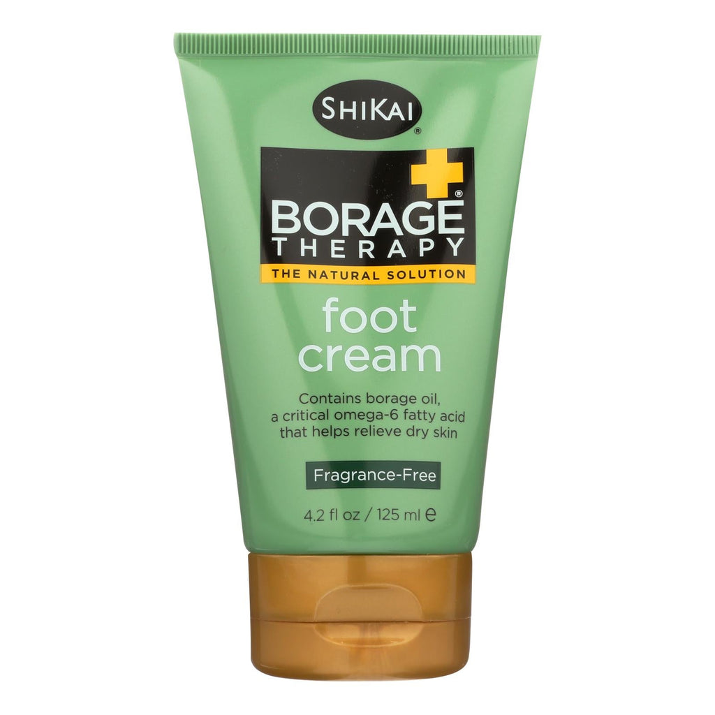 Shikai Borage Therapy Foot Cream, Unscented, 4.2 fl oz