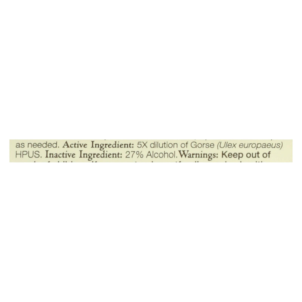 Bach Flower Remedies Gorse Essence, 0.7 fl oz