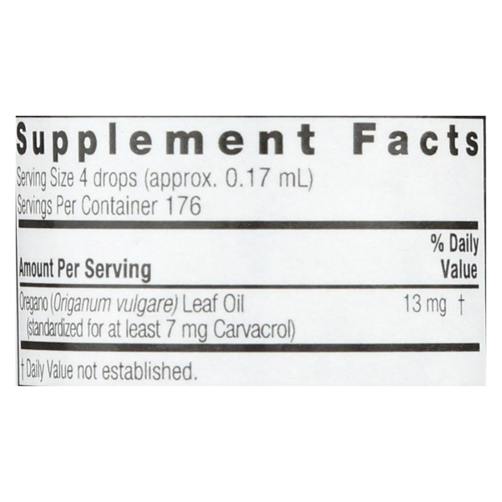 Nature's Answer Oil of Oregano Leaf, 1 fl oz