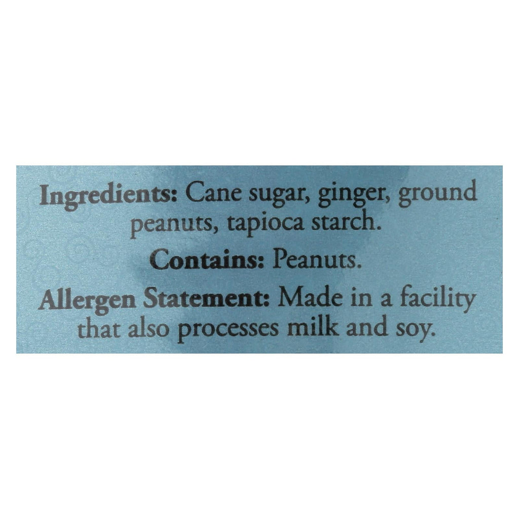 Ginger People Chewy Ginger Candy (Pack of 12) - Peanut - 3 Oz.