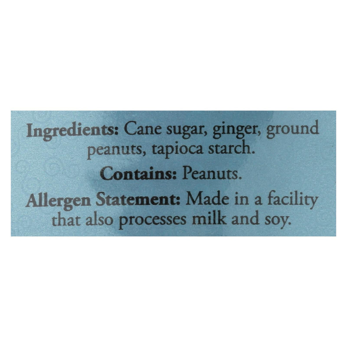 Ginger People Chewy Ginger Candy (Pack of 12) - Peanut - 3 Oz.