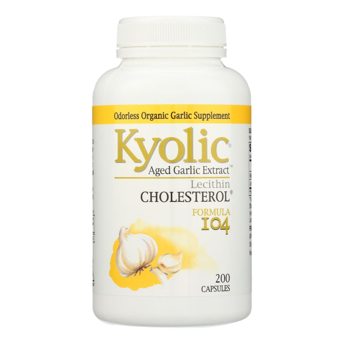 Kyolic Aged Garlic Extract Formula 104, 200 Capsules